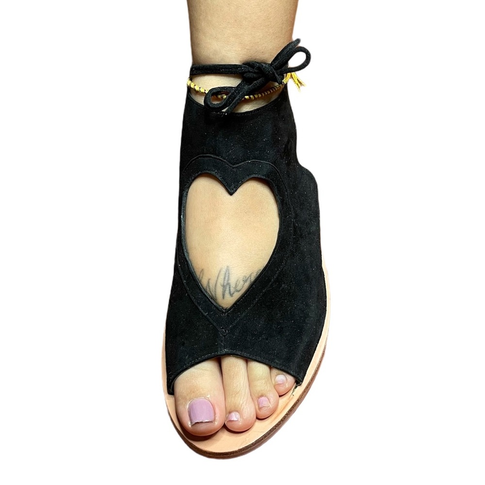 Cornetti LEFT Single Suede Leather Sandals Heart